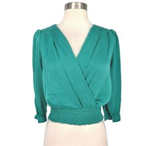 Monteau LA Surplice Ruched top | Revolve